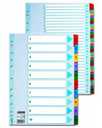 Przekadki kartonowe Esselte Mylar A4 A-Z